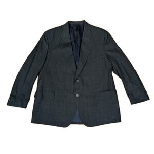 Learbury Esquire 1817 VINTAGE Mens Gray Wool Blazer Sport Coat 50 Regular USA